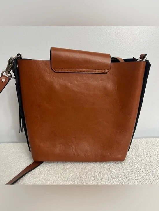 Rag & Bone Atlas Bucket Tan Leather Bag - Picture 4 of 16